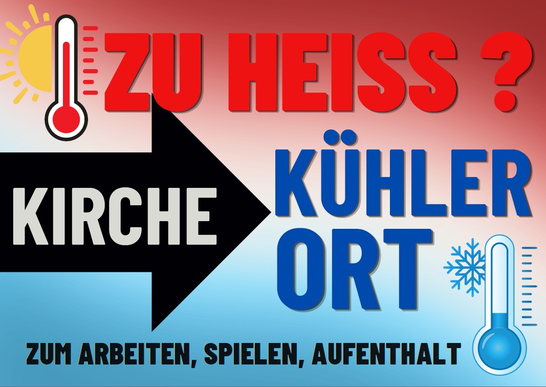 Abkühlung in den Kirchen möglich